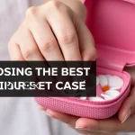 The image shows a stylish case opening to reveal a collection of manicure tools, perfect for choosing the best set.