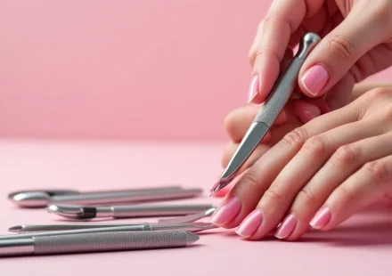 The image shows a collection of essential manicure tools laid out neatly, ideal for choosing your best manicure set.